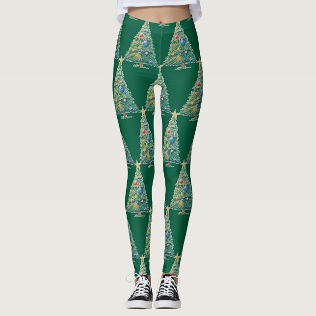 Leggings Árbol de Navidad Colorido (Anverso)