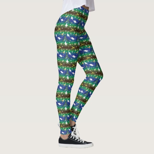 Leggings Árbol de Navidad Dinosaurio (Derecha)