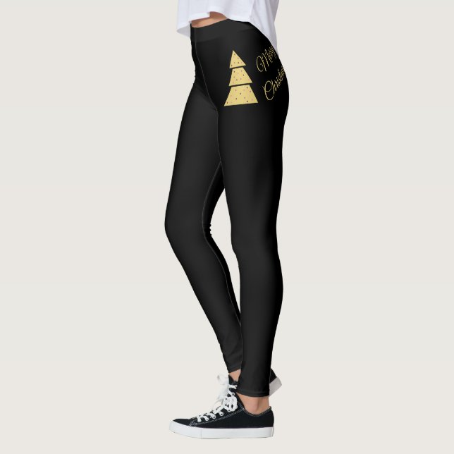 Leggings Árbol de Navidad dorado  (Izquierda)