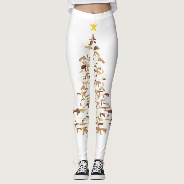 Leggings Arbol de Navidad - Regalo de Navidad para publicid (Anverso)