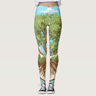 Leggings Árbol de oliva Símbolo de paz en tierra palestina