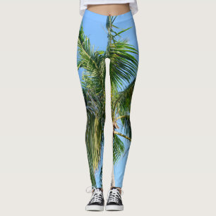 Leggings Árbol de palmas del paraíso de verano #2 #tropical