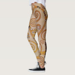 Leggings Árbol de vida de Gustav Klimt, Art Nouveau estiliz<br><div class="desc">Árbol de vida (1905-1911) de Gustav Klimt. El Árbol de la Vida es una pintura Art Nouveau vintage que presenta el árbol del conocimiento que pone en duda el pájaro negro de presa, símbolo de la muerte. El ciclo de vida normal tal como lo entienden Freud y Klimt. El Stoclet...</div>