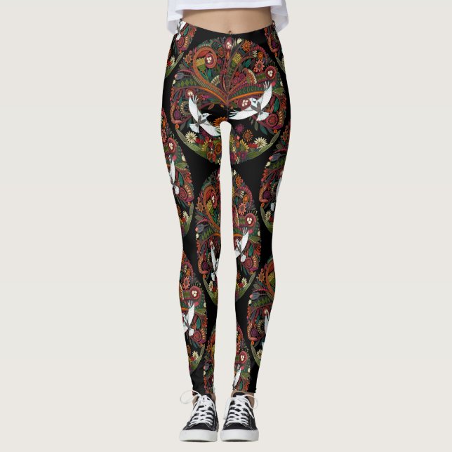 Leggings árbol de vida negro (Anverso)