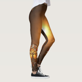 Leggings Árbol iluminado por la luna de la eternidad embrea