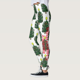 Leggings Árbol pintado de navidad