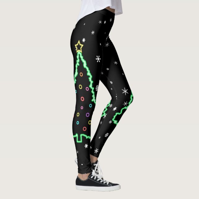 Leggings Árbol único de Navidad Neon Light de Guay (Derecha)