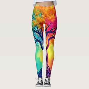 Leggings Árbol Vibrante de la Vida: Raíces de Esperanza