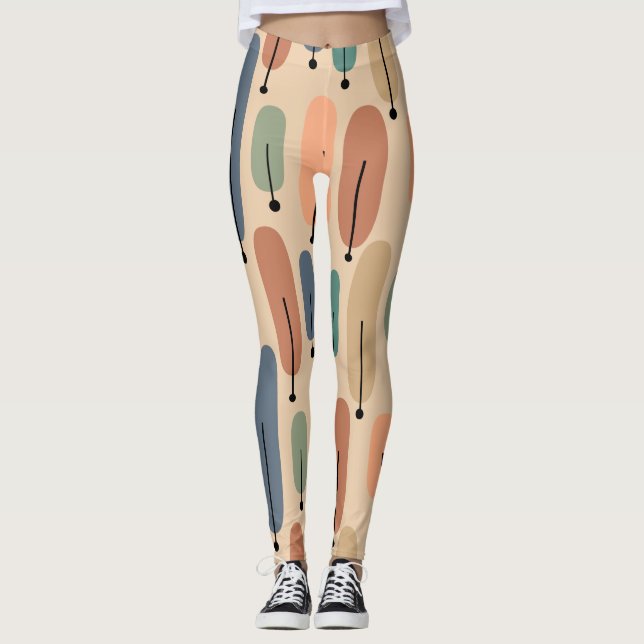 Leggings Árboles atómicos retro (Anverso)