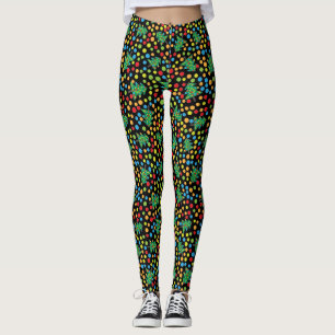Leggings Árboles de navidad y polainas enrrollados de los
