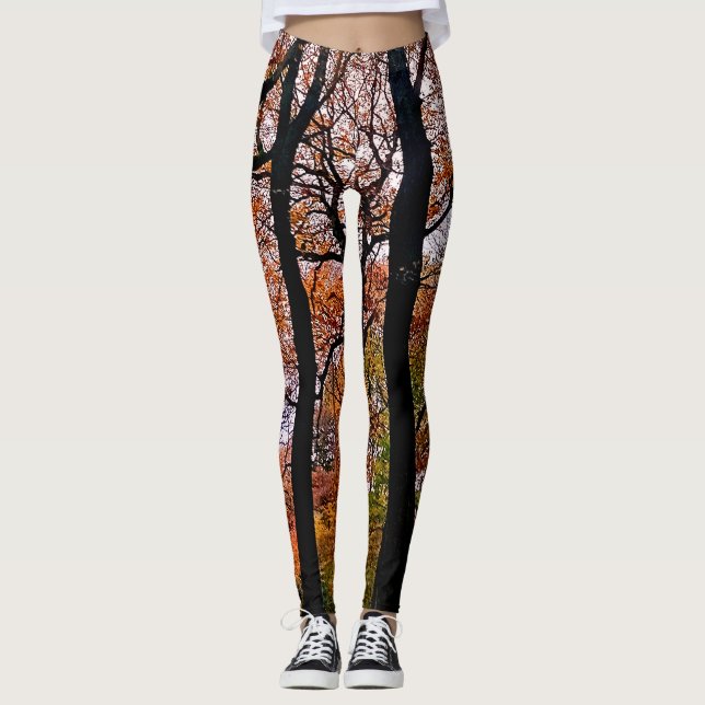 Leggings Árboles de otoño (Anverso)