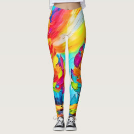 Leggings Árboles del arcoiris: Vivid Forest