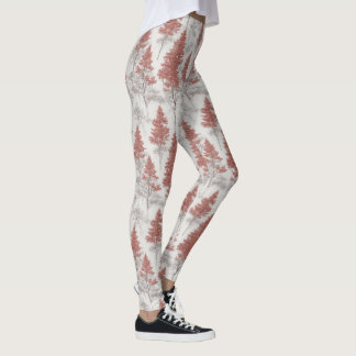Leggings Árboles japoneses caen en el invierno