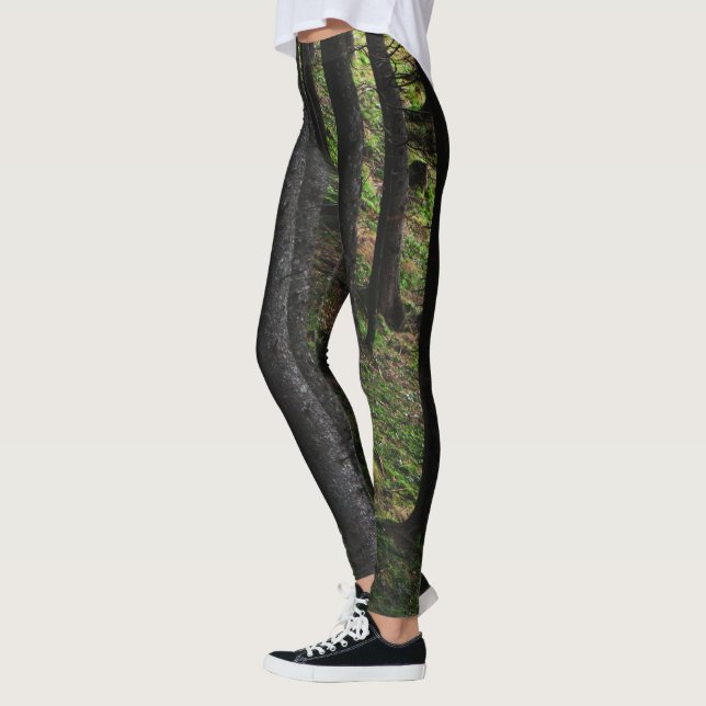 Leggings Árboles y musgo verde (Izquierda)