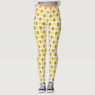 Leggings Arco de comida Elbow Macaroni Cheddar Mac & Cheese