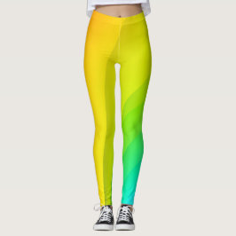 Leggings Arco iris Resumen de arte Leyendas