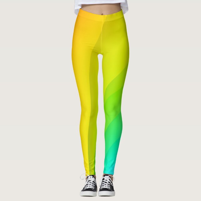 Leggings Arco iris Resumen de arte Leyendas (Anverso)