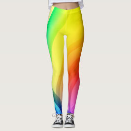 Leggings Arco iris Resumen de arte Leyendas