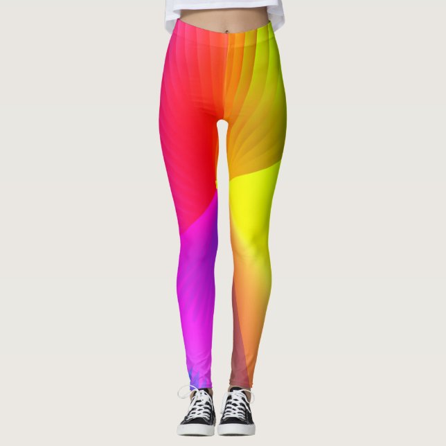 Leggings Arco iris Resumen de arte Leyendas (Anverso)