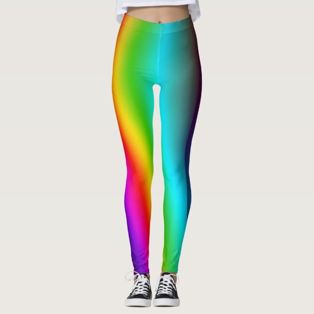 Leggings Arco iris Resumen de arte Leyendas (Anverso)