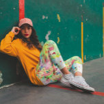 Leggings Arcoiris colorido y único de pintura<br><div class="desc">Las pinturas de acuarela con salpicaduras artísticas y desordenadas presentan una gama de colores deslumbrante. De verde azulado y acuático,  verde y azul claro,  amarillo claro,  morado,  rojo y rosa...  y más tirado para medida.</div>