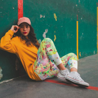 Leggings Arcoiris colorido y único de pintura