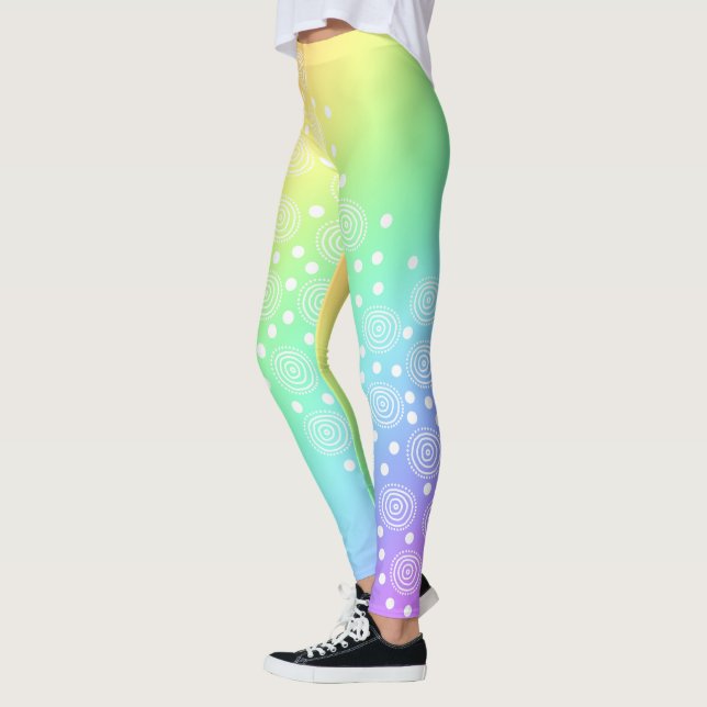 Leggings Arcoiris con ramas de círculo (Izquierda)