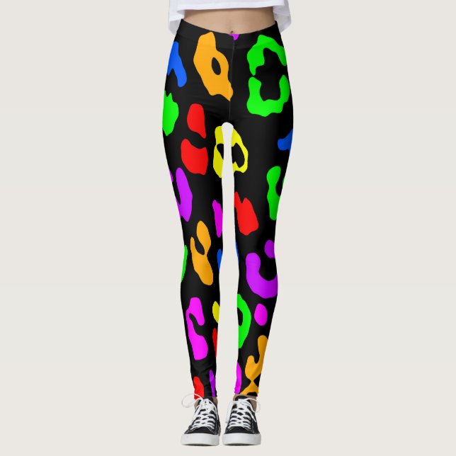 Leggings Arcoiris de impresión Leopardo (Anverso)
