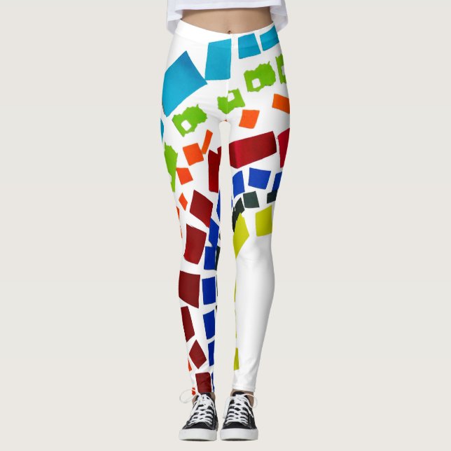Leggings Arcoiris de papel (Anverso)