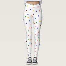 Arcoiris Dots Polka Dot Confetti Blanco