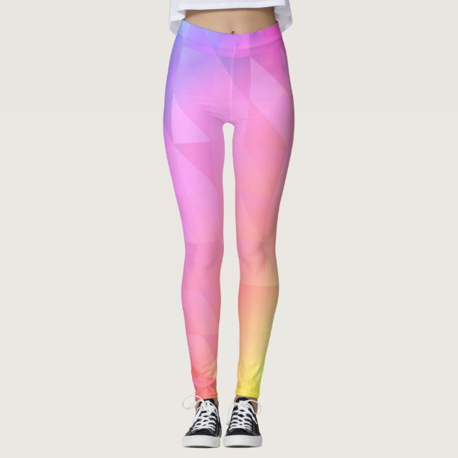 Leggings Arcoiris geométrico (Anverso)