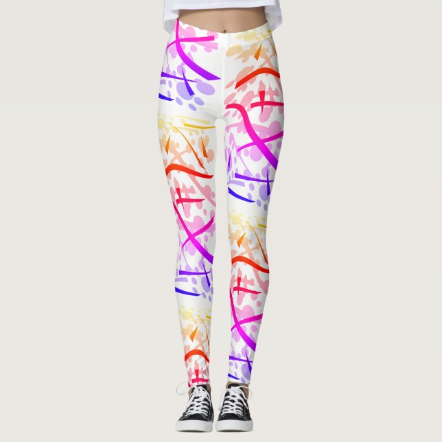Leggings Arcoíris geométrico - (Anverso)
