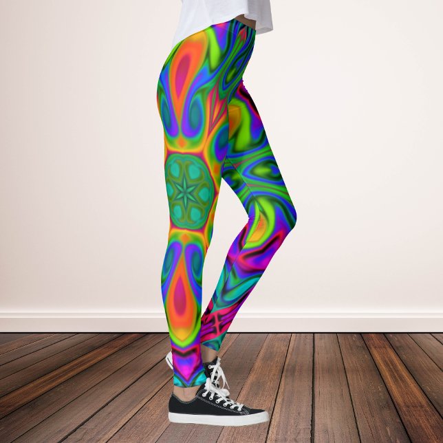 Leggings Arcoiris hippie psicodélico (Subido por el creador)