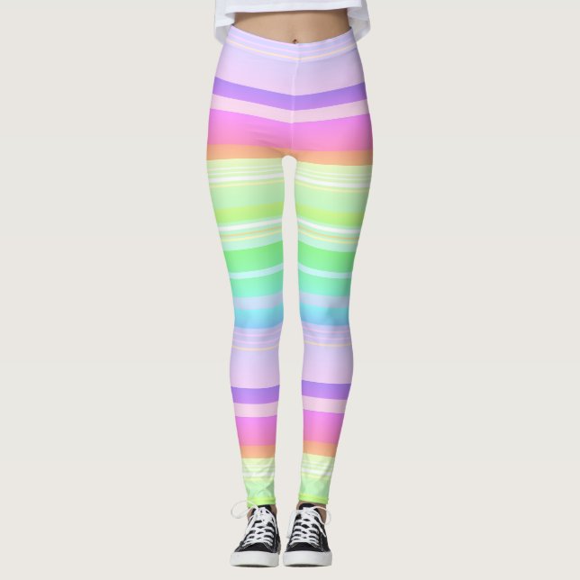 Leggings Arcoiris multicolor pastel (Anverso)