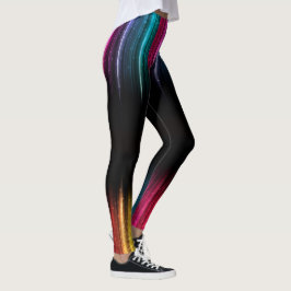 Leggings Arcoiris sobre piernas negras en ejecución de ejer
