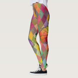 Leggings Arcoiris Tie Dye Harlequin Herringbone & Butfly