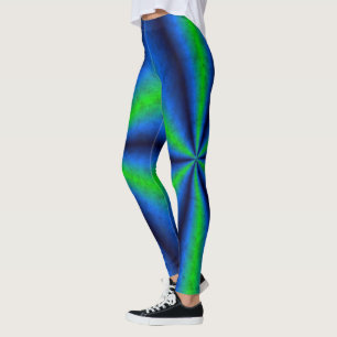 Leggings Arcoiris verde azul en Elephantenskin leatheroptik