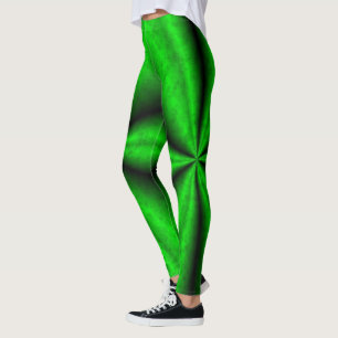Leggings Arcoiris verde negro en Elephantenskin leatheropti