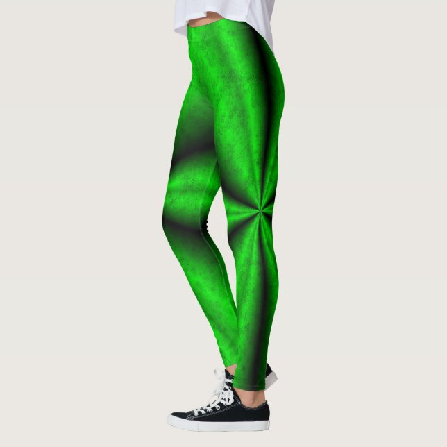 Leggings Arcoiris verde negro en Elephantenskin leatheropti (Izquierda)