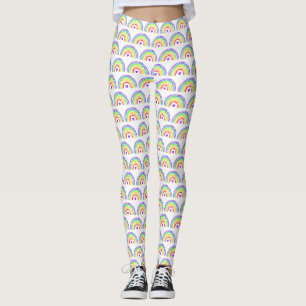 Leggings Arcoiris y corazones acuarelas