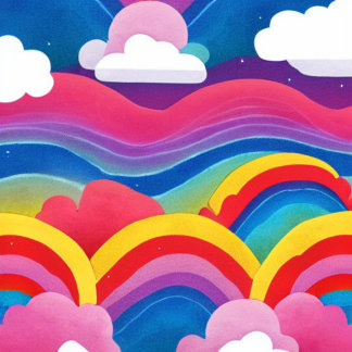 Leggings Arcos de lluvia con nubes
