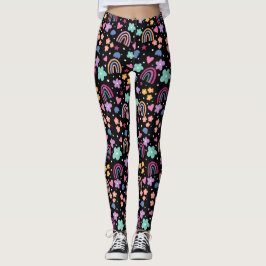 Leggings Arcos de lluvia negros