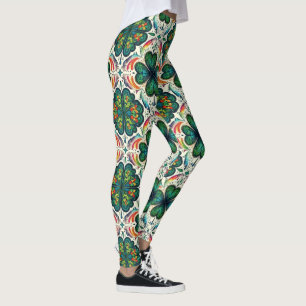 Leggings Arcos de Shamrock. Día de Santa Patty