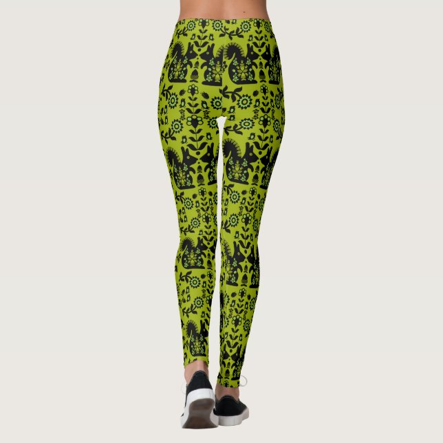 Leggings Ardilla Escandinavia Nórdica Arte Popular (Reverso)