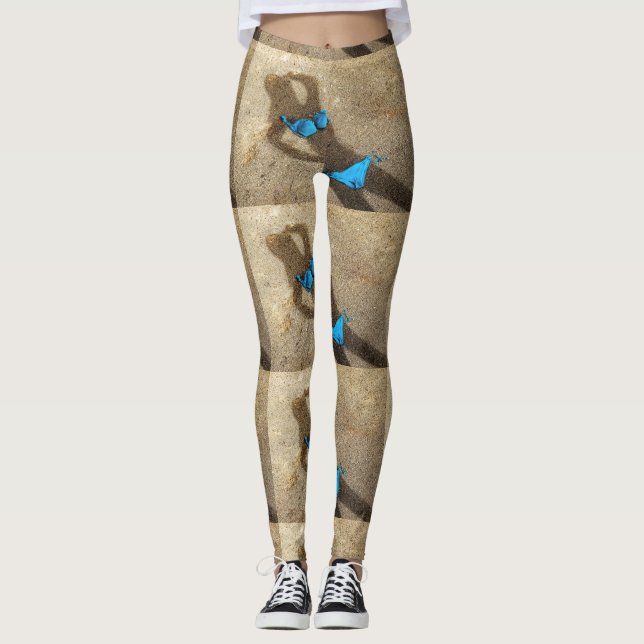 Leggings Arena azul de Bikini Beach Thunder_Cove (Anverso)