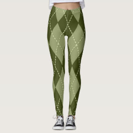 Leggings Argyle verde