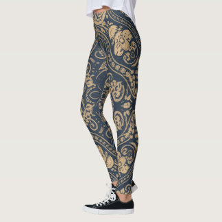 Leggings Aria Grace Indigo Tulip Paisley Folclor Herencia