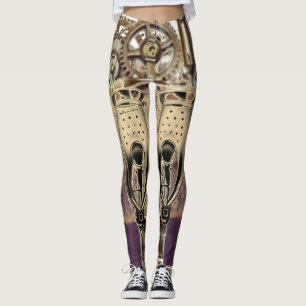 Leggings Armadura de la máquina de Steampunk