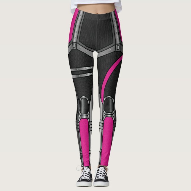 Leggings Armadura de Robot Rosa (Anverso)