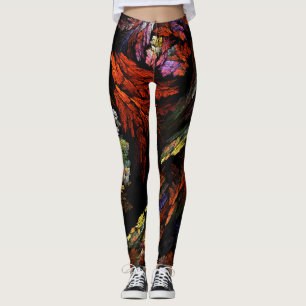 Leggings Armonía de color Resumen de arte